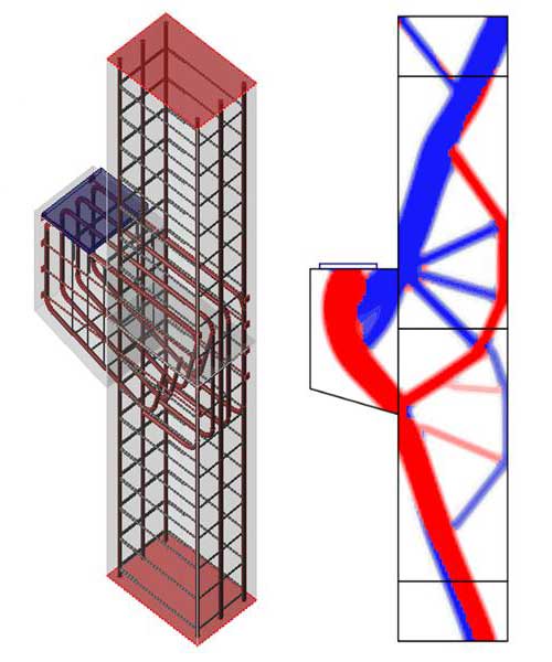 Konstruktion einer Verstärkten Betonkonstruktion