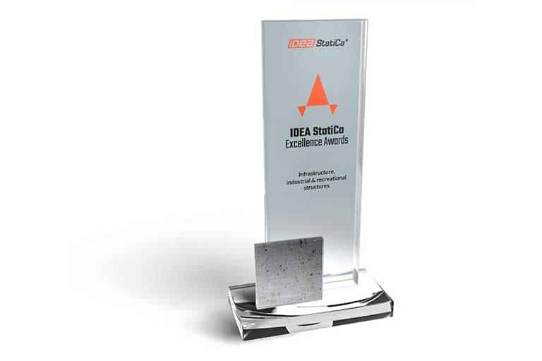 IDEA StatiCa Excellence Award Trophäe