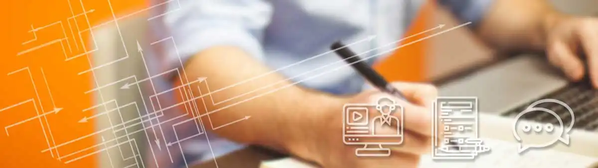 Illustratrion Webinar Online-Schulung