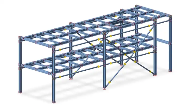 Stahlverbindungskonstruktion